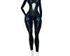 blue latex body suit