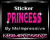 Princess Sticker {MS}
