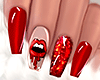 SR- Vampire red nails