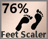 Feet Scale 76% F