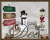 Snowman Bench
