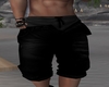 [S] Open Black Shorts