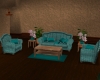 Teal Couch Set