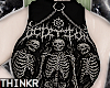 !!! Skeleton Ripped Top