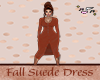 Fall Suede Dress