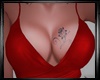 Breast Rose Tattoo Blue