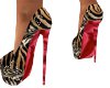 red & leopard print heel