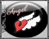 Angel wings Button
