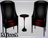 Red Wingback Set