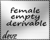 !Empty derivable B