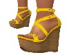 WEDGE SANDALS *YELLOW*