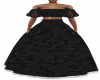 Black Fur Ball Gown
