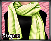 *S* Sweater+Scarf- Lime