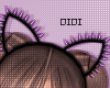 !D Spike Cat Ears Purple
