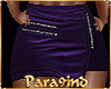 P9)JEN"Lthr Purple Skirt