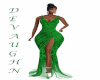 Surria Green Bling Gown