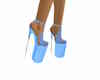lea lace blue heels