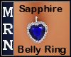 Sapphire Heart Piercing