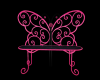 Pink Butterfly Bench