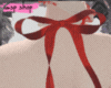 Pearl chocker + red bow