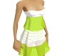 Green White Spring Dress