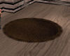 CRF*Dark Brown Round Rug