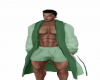 Green robe & short set