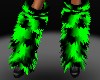 *Furry Rave Green Boots