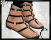 Eo* Black Leather Sandal