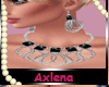AXL Silver Onyx Neck Set
