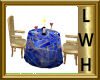 LWH Table blue and gold