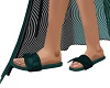 Emerald Bow Slippers