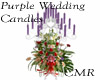 Purple Wedding Candles