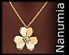necklace gold flower