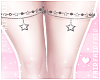 🌸 star garter blck