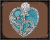 Turquoise Diamond Heart