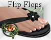 Black Flip Flops