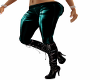 Latex Jeans/Boots (Teal)