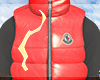 Red puffer vest