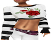 Red Rose Sweater Top