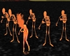 fire skeleton  grup danc