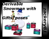 Deri Snowman gifts/poses