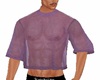 PURPLE SHEER HALF TEE