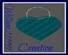 Ann Teal Heart Purse
