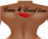 Dawn & David Back Tattoo