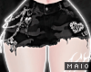 camo | gray chain skirt
