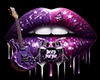 3D DEEP PURPLE LIPS