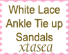 White Lace Sandals