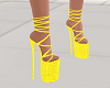 Yellow Platform Sandals