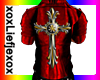 [L] Red Leather Cross